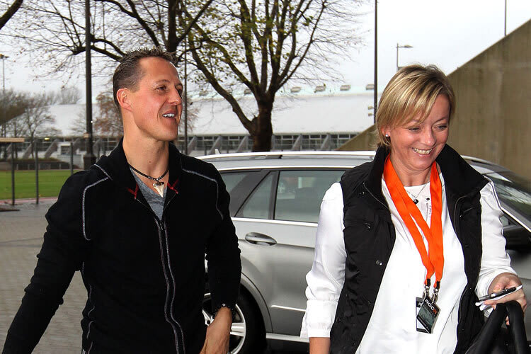 Michael Schumacher mit seiner Managerin Sabine Kehm