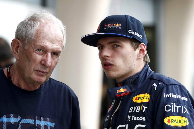 Dr. Helmut Marko und Max Verstappen