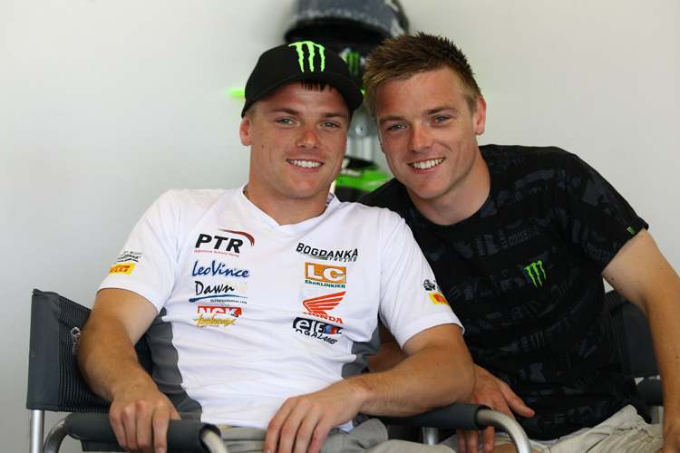 Sam (li.) und Alex Lowes 2012 in Misano