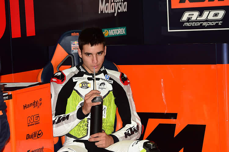 Iker Lecuona beim Jerez-Test im Ajo-Team
