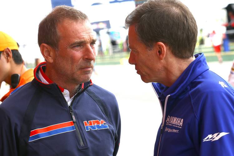 HRC-Manager Livio Suppo mit Lin Jarvis (rechts)