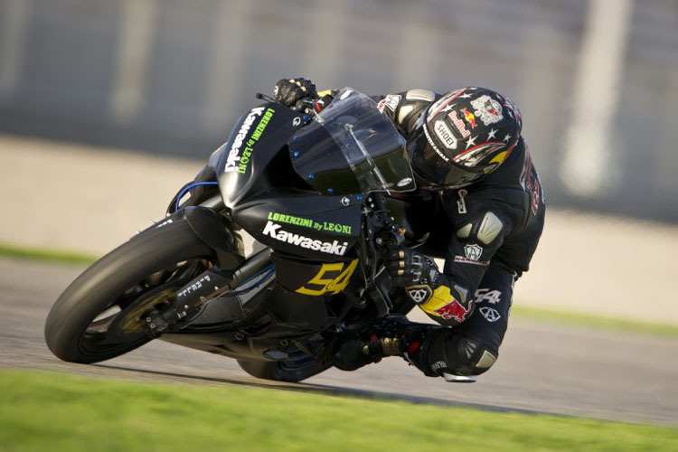Kenan Sofuoglu in Valencia auf der Kawasaki ZX-6R