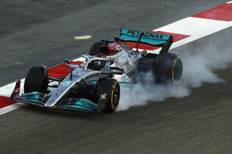 George Russell im Mercedes