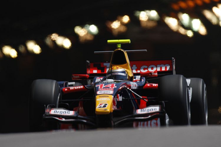 Sébastien Buemi mit dem GP2-Auto in Monte Carlo.