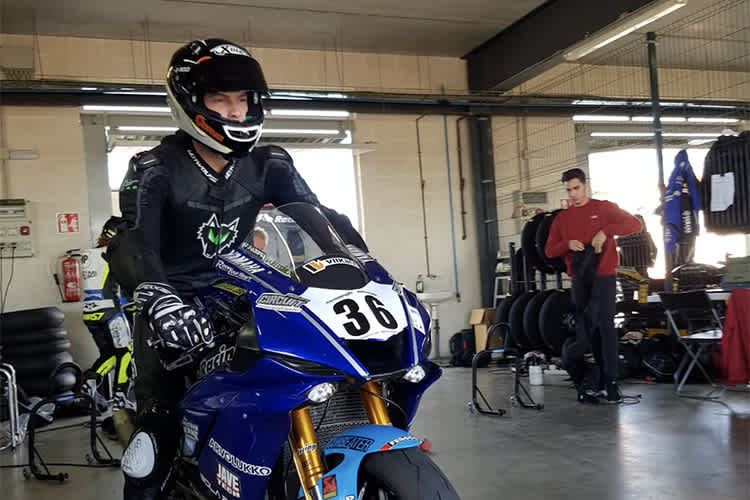 Thomas Gradinger auf der Kallio-Yamaha