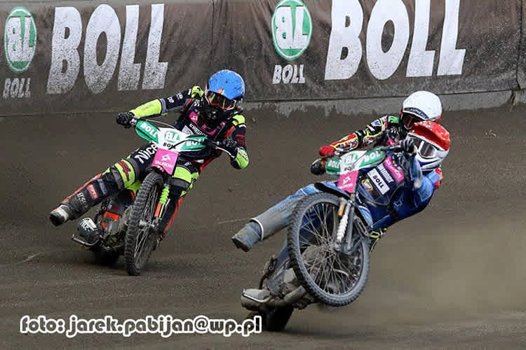 Speedway-Europameister Rober Lambert (vorne)