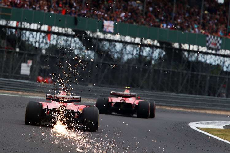 Die beiden Ferrari in England