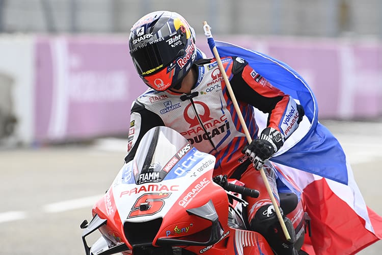 Johann Zarco feierte Platz 2