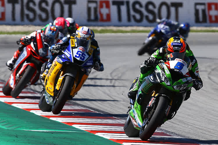 Philipp Öttl vor Weltmeister Andrea Locatelli