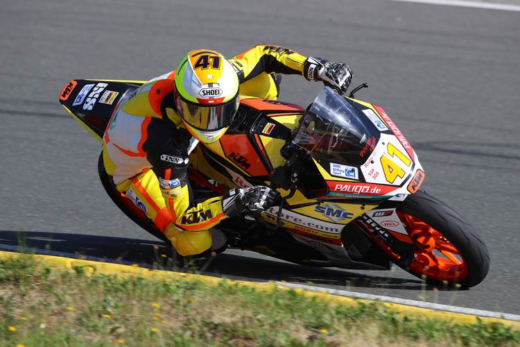 Jan-Ole Jähnig (KTM) war mit Platz 3 nicht zufrieden