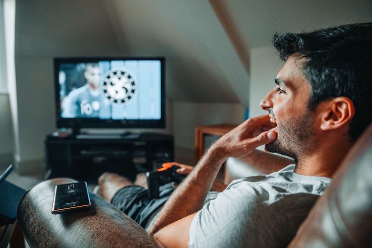 Carlos Sainz beim Entspannen