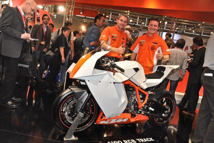 Martin Bauer und Stefan Nebel bei der KTM-Pressekonferenz