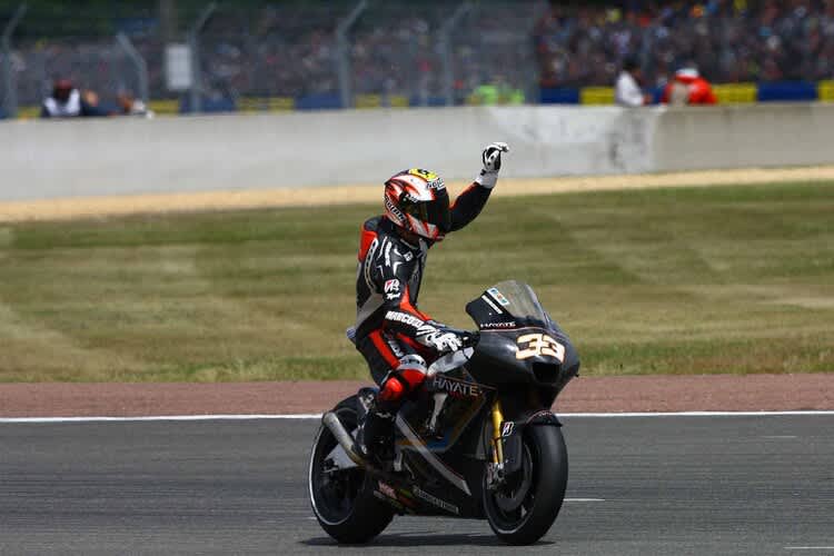 Marco Melandri: Jubel nach Platz 2 in Le Mans