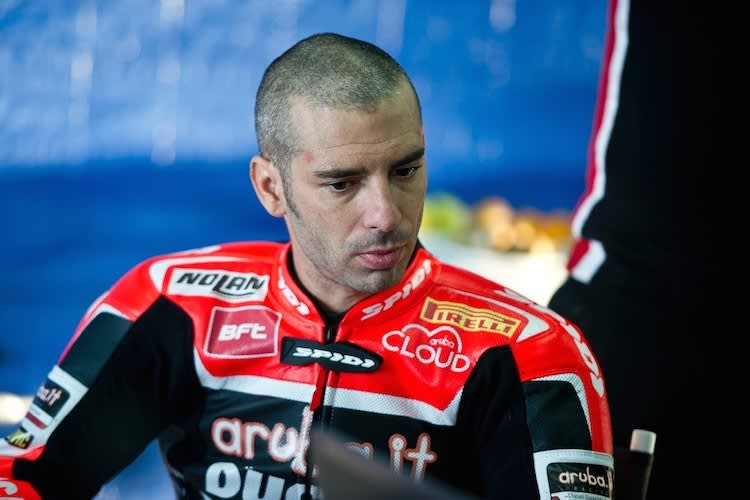 Marco Melandri ist noch bei der Gewöhnung an die Ducati Panigale R