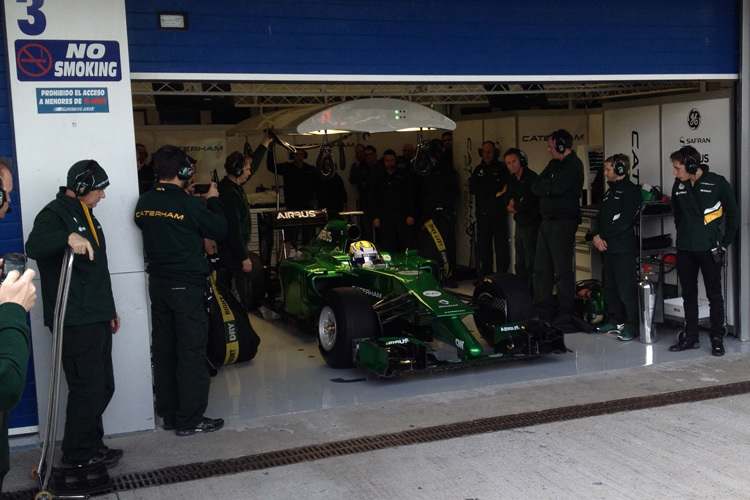 Marcus Ericsson beim Motorabwürgen