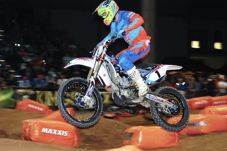 Gregory Aranda agierte beim Supercross in Leipzig souverän