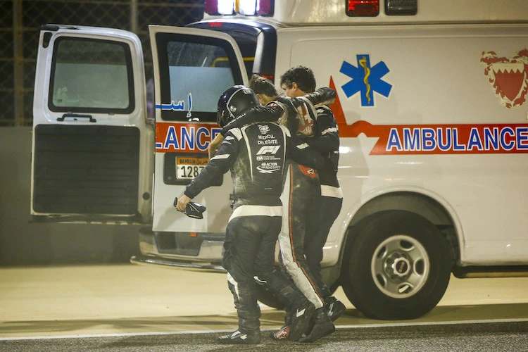 Romain Grosjean erinnert sich in seiner Autobiografie an seinen Feuerunfall, bei dem er sich Verbrennungen zuzog 