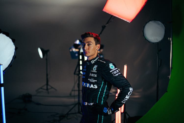 George Russell durfte den W13 vor Lewis Hamilton ausprobieren