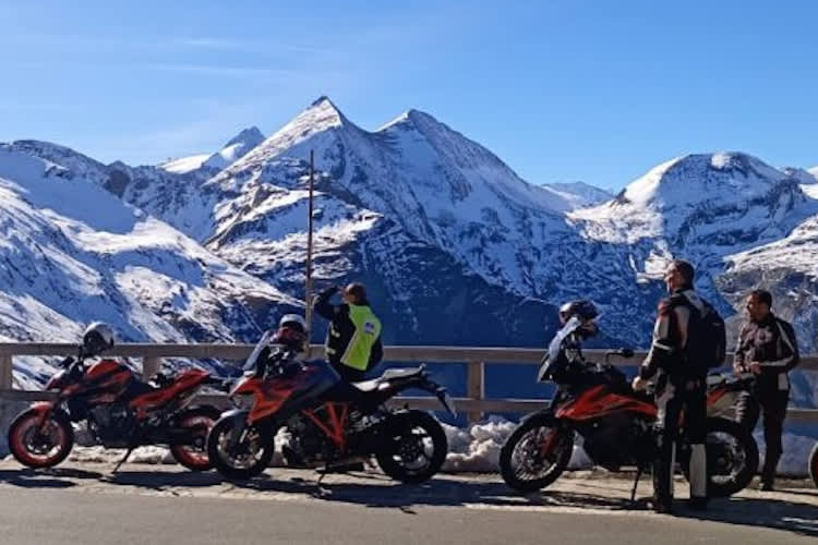 Das Ost-Team genoss das atemberaubende Panorama