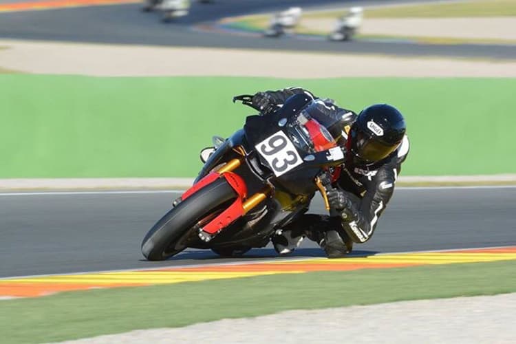 Dominic Schmitter beim Training in Valencia