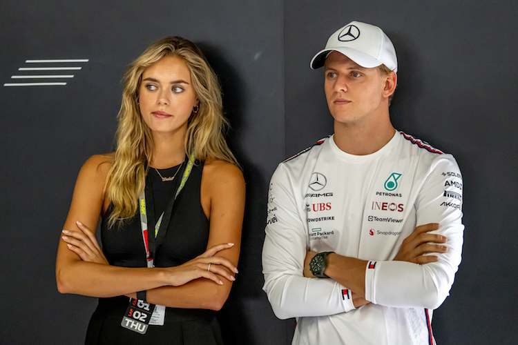 Mick Schumacher mit seiner Freundin Laila Hasanovic