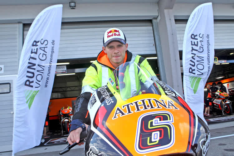 Stefan Bradl als Botschafter von «Runter vom Gas»