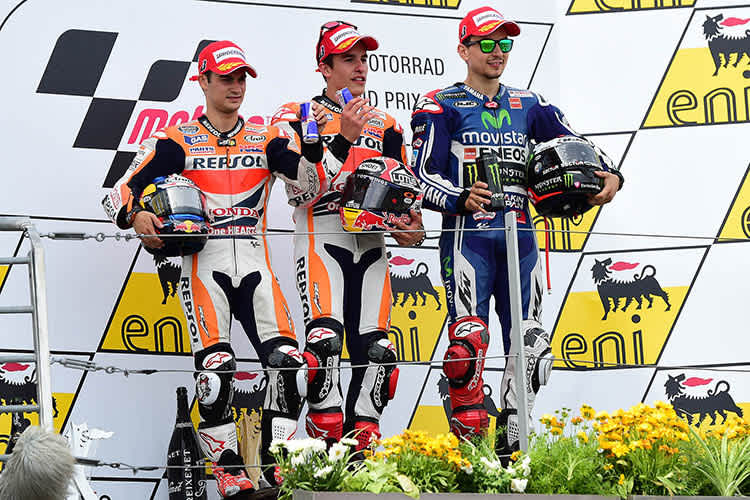 Auch 2014 siegte Marc Márquez auf dem Sachsenring