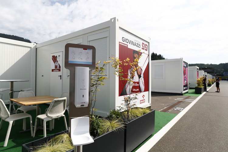 Die neue Formel-1-Realität: Baucontainer statt prunkvolle Hospitality-Paläste  