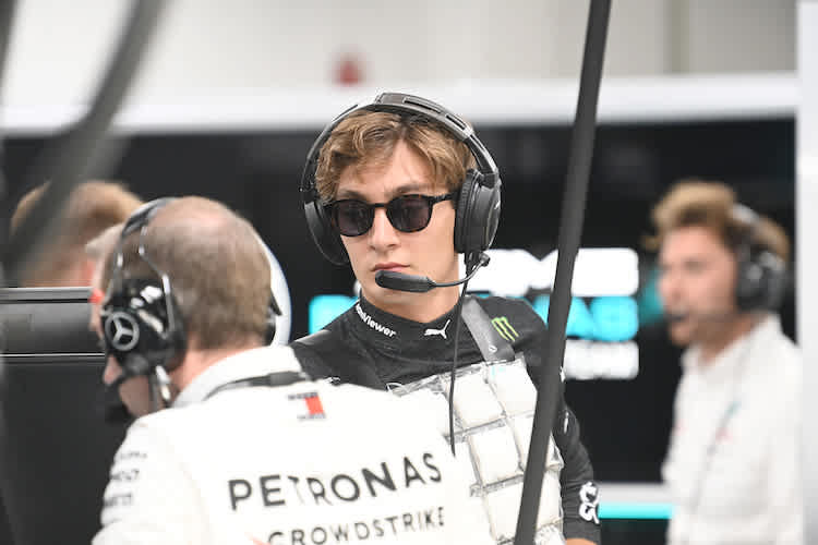 George Russell: «In der letzten Runde fehlte mir nur kurz die Konzentration und dann war das Rennen für mich gelaufen»