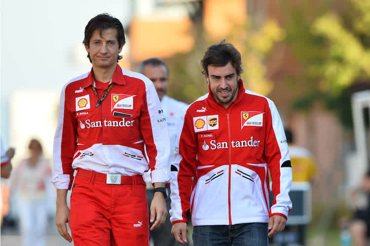 Massimo Rivola 2013 mit Fernando Alonso