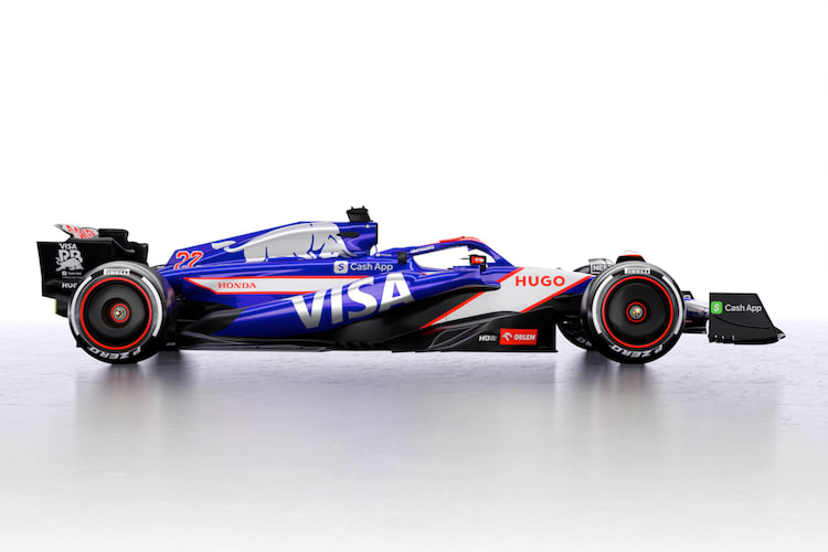 Der neue Rennwagen von Yuki Tsunoda