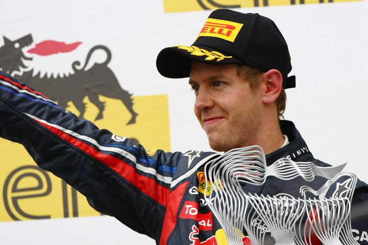 Vettel stand nach elf GP zehnmal auf dem Podest