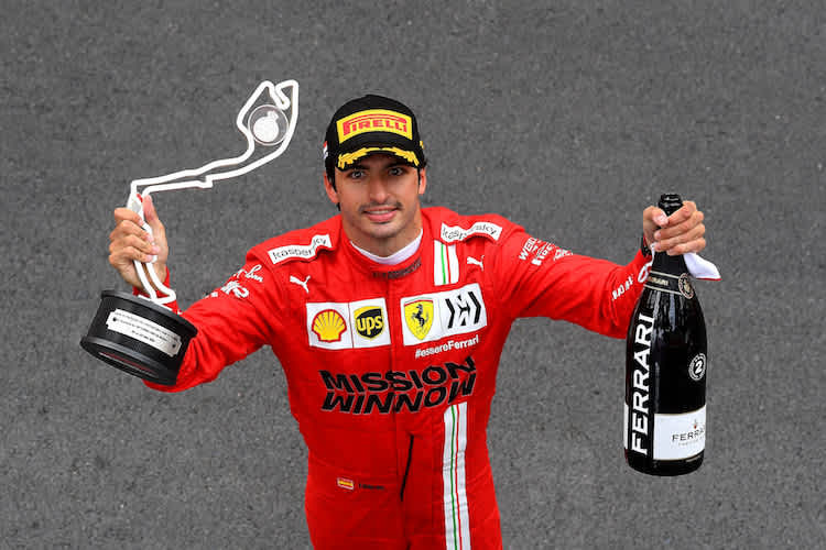 Carlos Sainz nach seinem zweiten Platz in Monaco 2021