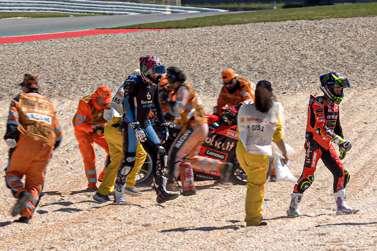 Scott Redding (li.) und Alvaro Bautista mögen sich nicht