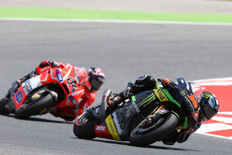 Im Barcelona-GP besiegte Bradley Smith Andrea Dovizioso