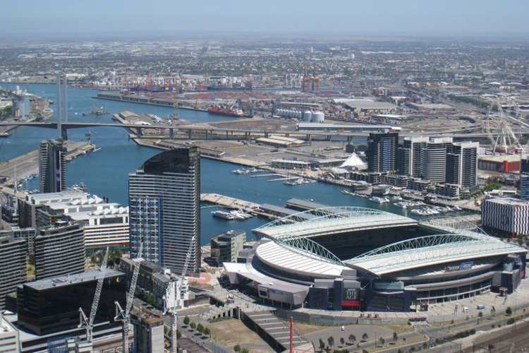 Das prachtvolle Etihad Stadium in Melbourne