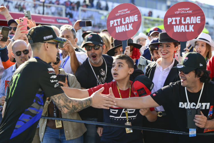 Fabio Quartararo genießt die Unterstützung der Fans