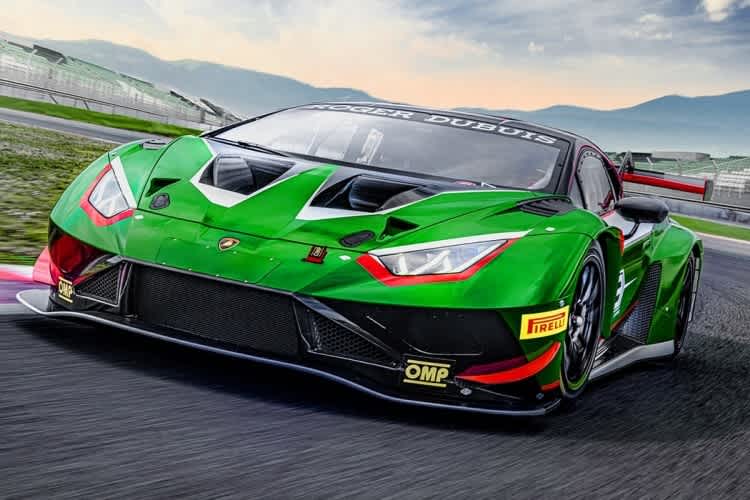 So sieht der Lamborghini Huracán GT3 EVO2 von vorne aus
