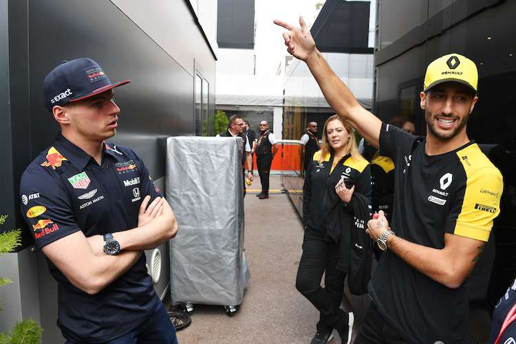 Daniel Ricciardo und Max Verstappen