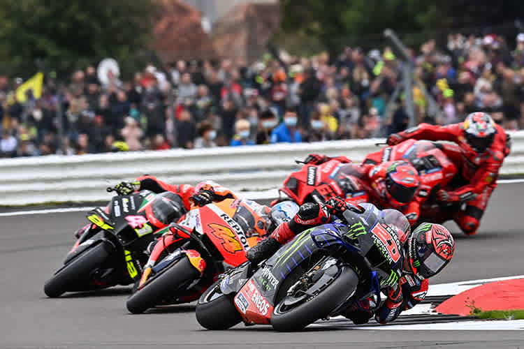 Quartararo vor Pol und Aleix Espargaró, Bagnaia und Miller