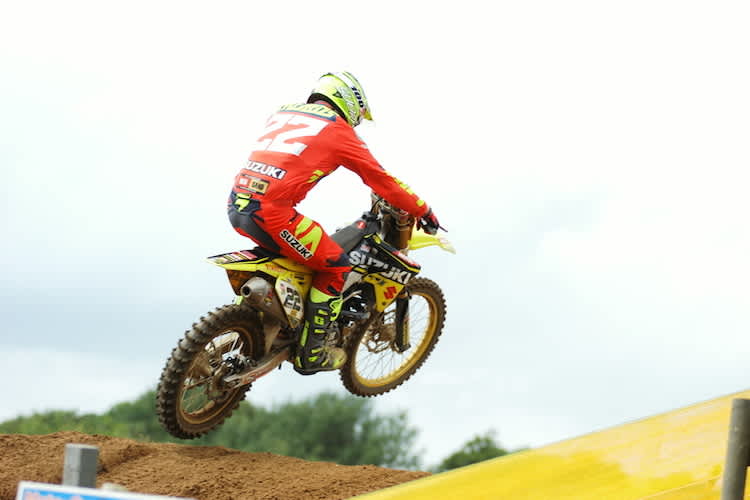 Wie lange wird Kevin Strijbos noch als MX-Sportler aktiv sein? An Speed mangelt es dem Suzuki-Piloten noch nicht