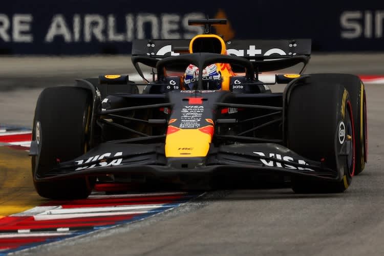 Max Verstappen setzte im dritten Training von Singapur ein Ausrufezeichen