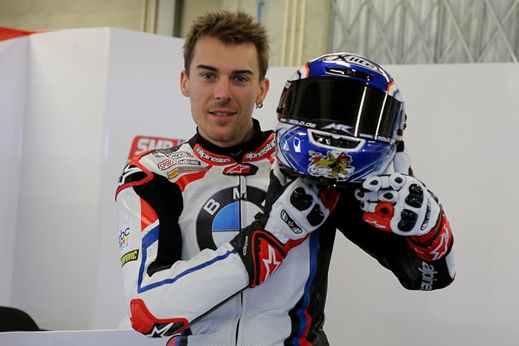 Markus Reiterberger mit aktuellem Helm-Design