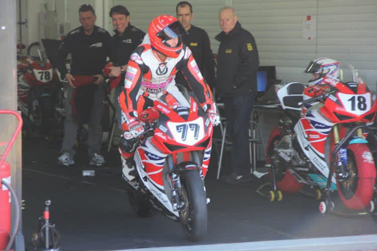 Michael Schumacher auf seiner Honda