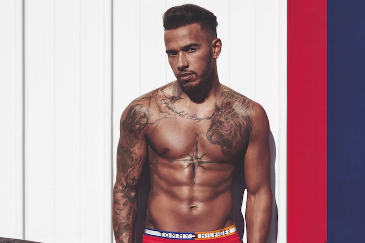 Modellathlet Lewis Hamilton