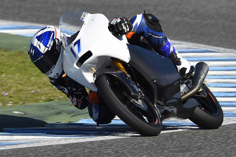 John McPhee auf seinem Peugeot-Bike