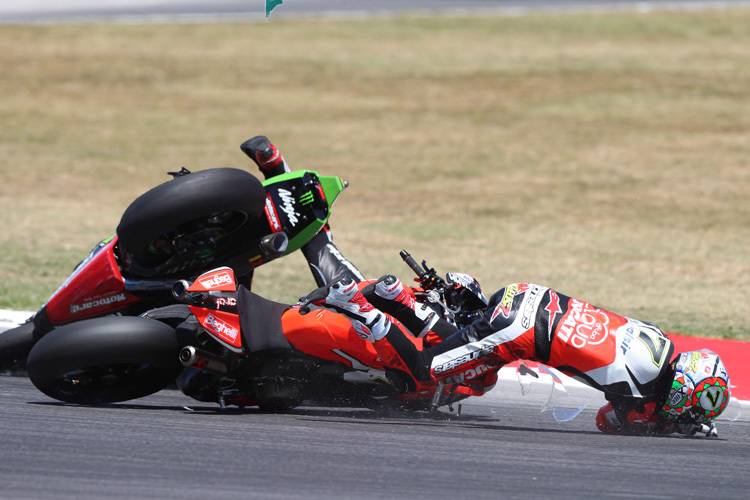 Chaz Davies leistete sich in Misano einen folgenreichen Fahrfehler