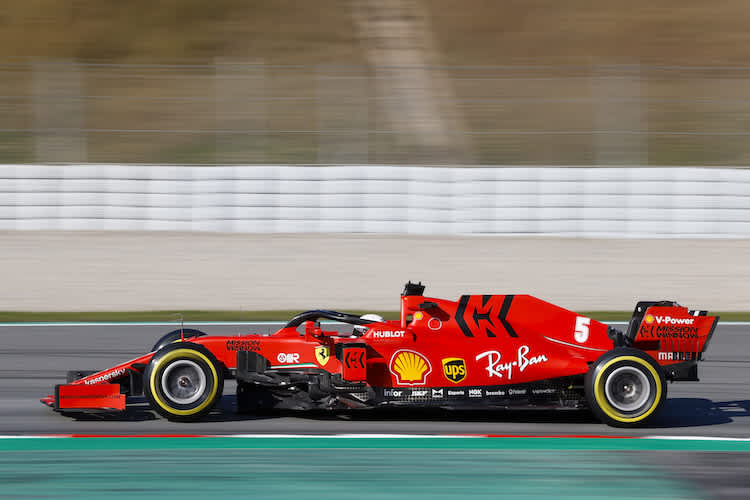 Sebastian Vettel bei den Wintertests