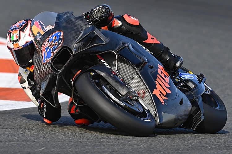 Jack Miller heute erstmals auf der KTM RC16