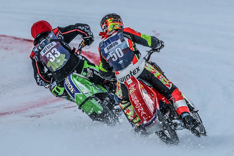 im EM-Finale: Hans Weber (li.) und Harald Simon